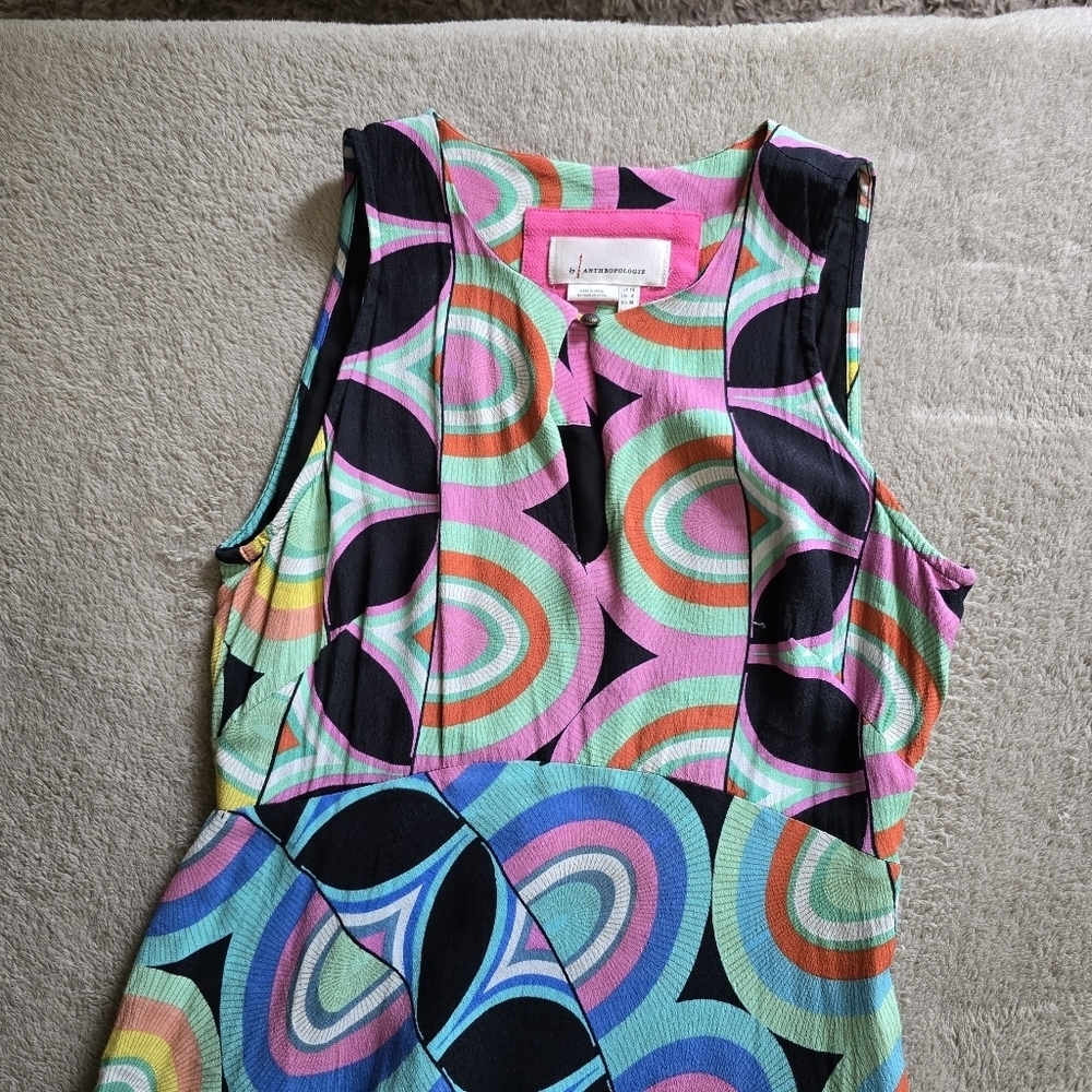 By Anthropologie Kenzie Asymmetrical Dress Size 6 - Picture 10 of 16